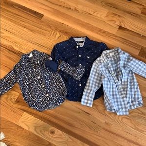 Toddler 2T spring summer button down shirts